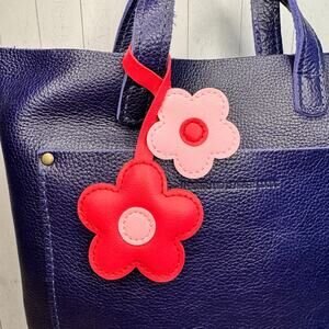 Pink Flower Bag Charm Spring Purse Charm NEW Pink Crossbody Accessories NEW!